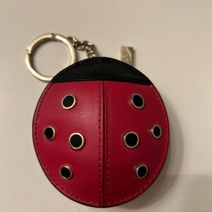 Kate Spade Dottie Ladybug Coin Purse Keychain Charm
